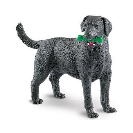 Miniatura Perro Guía Labrador Retriever Negro Figura