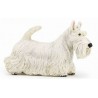 Mascota Terrier Escocés Blanco Figura Perro Pvc