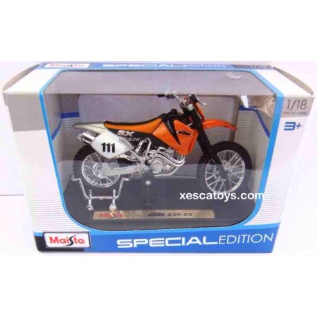 KTM 520 SX Escala 1:18 Maisto