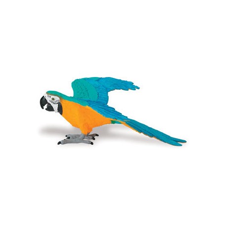 Guacamayo Barbazul Figura Aves Miniatura
